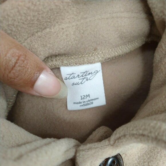 Starting Out Button Up Coat Jacket and Cap 12 Mo - Picture 7 of 8